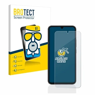 Abbildung von BROTECT Entspiegelungs Schutzglas für Samsung Galaxy A34 5G Schutz Folie Panzerfolie Glas Matt [Extrem Kratzfest 9H, Anti Reflex, Fingerprint]
