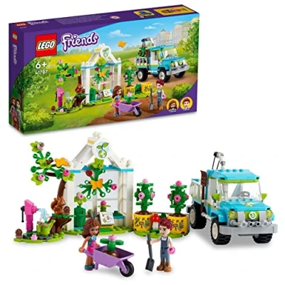 Abbildung von LEGO 41707 Friends Treeplanting Vehicle Flower Garden WITH Animal Figures Blockspielzeug für Kinder, Größe: One Size, Multicoloured