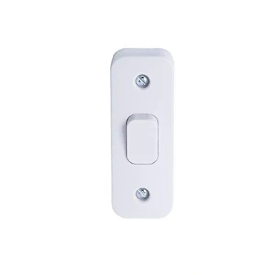 Abbildung von Schneider Electric Lisse White Moulded GGBL1012116AS 2 Wege Architrav Lichtschalter mit 16 mm Pattress, 10 AX, Weiß