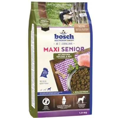 Abbildung von bosch HPC Maxi Senior mit frischem Geflügel &amp; Reis Hundetrockenfutter für ältere Hunde großer Rassen (ab 25 kg) 1 x 2.5 kg
