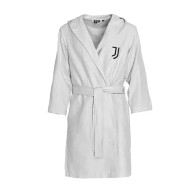 Abbildung von Juventus Unisex Bademantel aus Mikrofaser, Weiß, XL