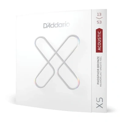 Abbildung von D&#039;Addario Gitarrensaiten XS Phosphor Bronze beschichtete Saiten Für Akustikgitarre XSAPB1353 6 saitige Gitarren 13 53, Hybrid Light