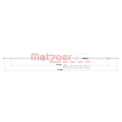 Abbildung von METZGER 3160038 Motorhaubenzug