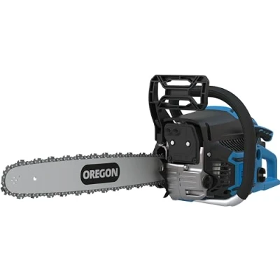 Abbildung von Güde Benzin Kettensäge KS 450 55, cm Schwertlänge, Komplett Set, Inkl. Mischbehälter,Tool Kit und Schwertschutz, Anti Vibrationssystem