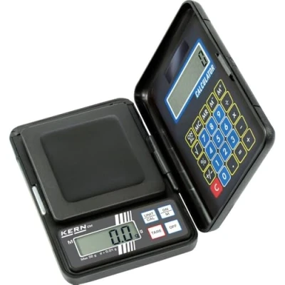 Abbildung von KERN Taschenwaage CM 60 2N (Wägebereich max. g, Ablesbarkeit 0,01 mit integriertem Taschenrechner, inkl. Batterien)