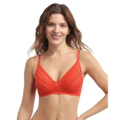 Abbildung von Dim ohne Bügel Spitzen BH Daily Dentelle für jeden Tag Damen x1, Rot, 85C