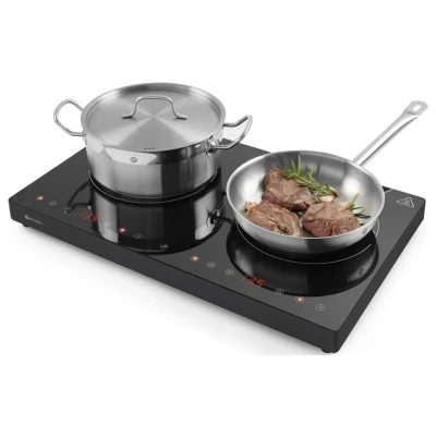 Abbildung von Hendi Doppel Induktionskochfeld Black Line 3500 W schwarz
