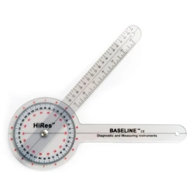Abbildung von Baseline® Goniometer, HiRes™, Kunststoff 360 ISOM Länge 20 cm
