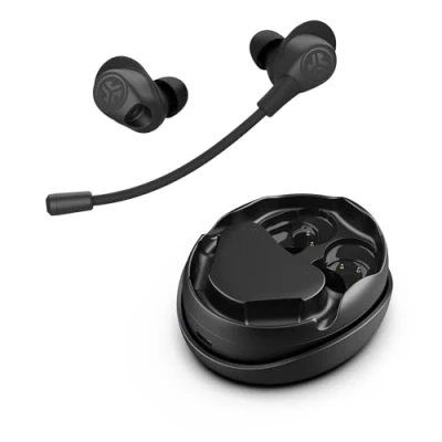 Abbildung von Jlab Work Buds True Wireless Earbuds Black Bluetooth In Ear Kopfhörer, Abnehmbares Mikrofon mit Geräuschunterdrückung