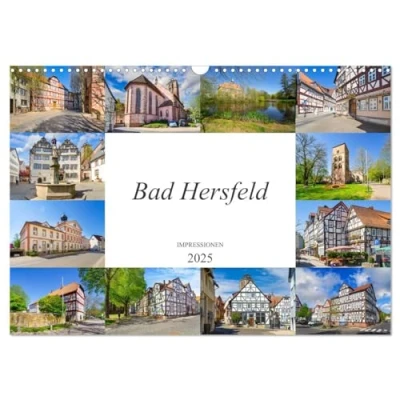 Abbildung von Bad Hersfeld Impressionen (Wandkalender 2025 DIN A3 quer), CALVENDO Monatskalender