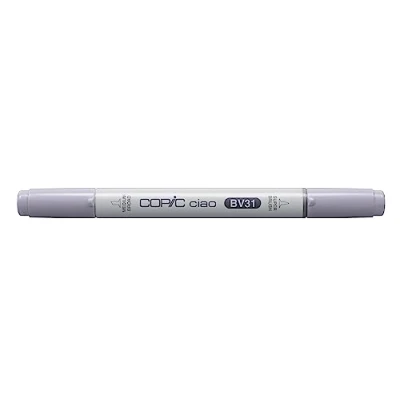 Abbildung von COPIC Ciao Marker Typ BV 31, Pale Lavender, vielseitiger Layoutmarker, mit einer mittelbreiten und Brush Spitze