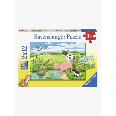Abbildung von Ravensburger Puzzle Tierkinder Auf Dem Land 2x12 Teile