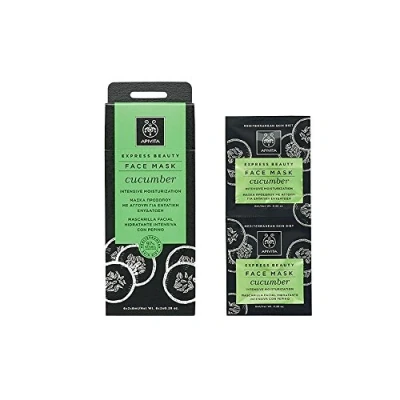 Abbildung von Apivita Face Mask for Intensive Moisturization with Cucumber 2x8ml