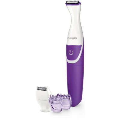 Abbildung von Philips Essential Trimmen &amp; perfekt stylen, Trocken, Bikini Trimmer, AA, Nass Violett, Weiß