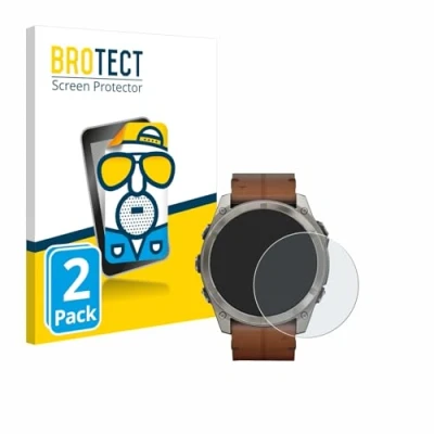 Abbildung von BROTECT Entspiegelungs Schutzfolie für Garmin Fenix 8 AMOLED (51 mm) (2 Stück) Matte Displayschutz Folie, Anti Reflex, Fingerprint