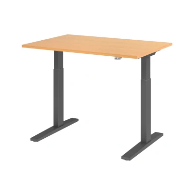 Abbildung von Hammerbacher Schreibtisch XMKA12 Buche/Graphit