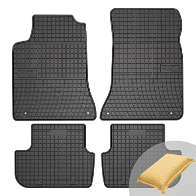 Abbildung von FROGUM EL Toro Gummimatten Ganzjähriges Set von Autofussmatte Auto Fußmatten für Infiniti Q30 Sport 2015 2019 Beständiges Gummi Material 1,5cm Schutzkante