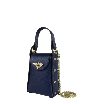 Abbildung von Toscanto Damen Umhängetasche Leder Tasche blau OTT813UB