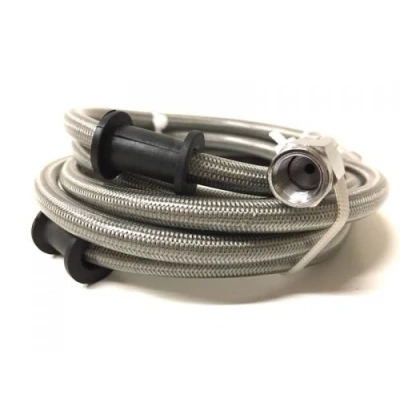 Abbildung von Universal Stahlflex Bremsleitung vorne 80cm Bremsschlauch Motorrad Roller Moped Quad Mofa Mokick