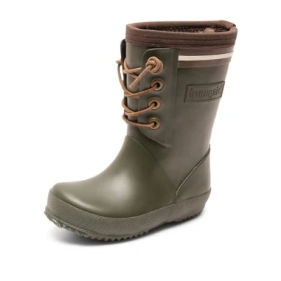 Abbildung von Bisgaard Unisex Kinder Rubber Boot LACE Thermo Gummistiefel, Grün, 25 EU