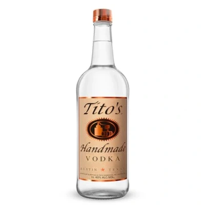 Abbildung von Tito&#039;s Handmade Vodka aus 100% Mais, klar und sanft im Abgang dank 6 facher Destillation, Wodka Marke Nr. 1 in den USA, Made Austin (Texas), 40% vol., (1 x 1.0 l)