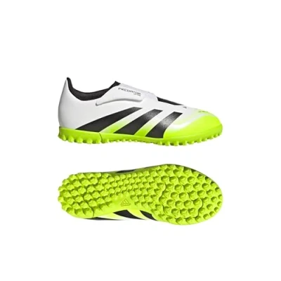 Abbildung von adidas Performance Predator CLUB Unisex Fußballschuh Multinocken für Kinder, Größe: 28.5, White/core black/lucid lemon Schuhe