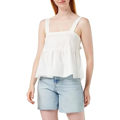 Abbildung von United Colors of Benetton Damen Top 5awrdh00a Unterhemd, Weiß 101, Small