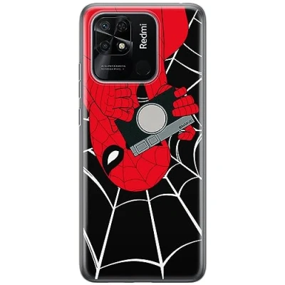 Abbildung von ERT GROUP Handyhülle für Xiaomi REDMI 10C Original und offiziell Lizenziertes Marvel Muster Spider Man 027 optimal an die Form des Handy angepasst, hülle aus TPU