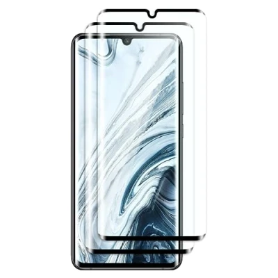 Abbildung von Fyqzio [2 Stück Gehärtetes Glas Schutzfolie kompatibel mit Xiaomi Mi Note 10/Note 10 Pro/Note Lite,Keine Blasen,9H Härte,Anti Scratch,3D Curved,HD Displayschutz