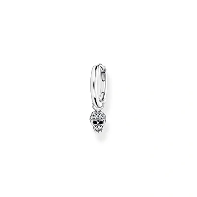 Abbildung von THOMAS SABO Single Creole mit Totenkopf Anhänger, CR706 643 14, Zirkonia (synth)