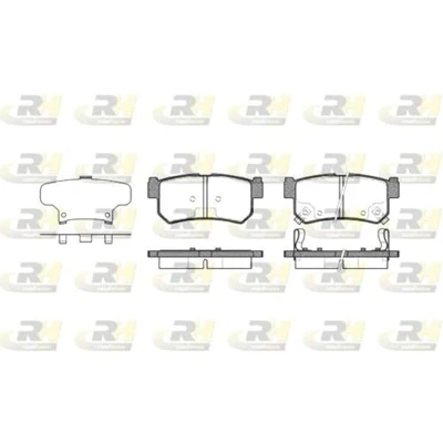 Abbildung von ROADHOUSE 2746.62 Bremsbelagsatz Hinterachse inkl. Verschleißwarnkontakt mit Klebefolie Zubehör SSANGYONG: Rexton W, / 2, RODIUS 2
