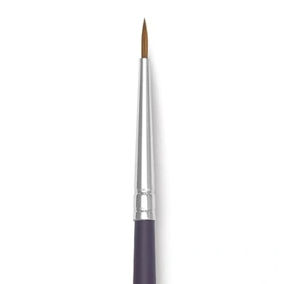 Abbildung von Winsor &amp; Newton 5067020 Professional Sable Aquarell Pinsel aus Kolinski Marderhaar für ausgezeichnete Farbtragekapazität, Sprungkraft, Punktgenauigkeit Rund Nr. 00 1,2 mm kurzer Stiel