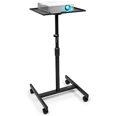 Abbildung von Duronic WPS20 Arbeitstisch Laptoptisch 67 x 99 cm bis 10 kg Computertisch mit Rollen Höhenverstellbarer Projektortisch für Beamer Sitz Stehtisch Schreibtisch Rolltisch Beistelltisch Sofatisch