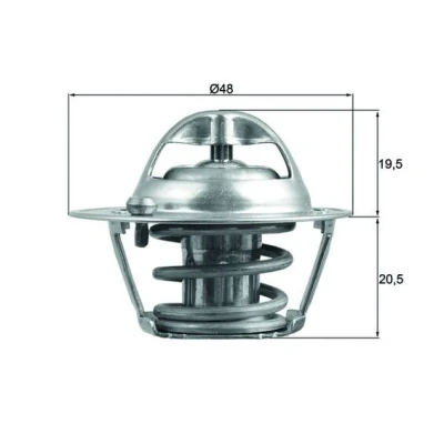 Abbildung von MAHLE ORIGINAL TX 204 82D Kühlwasserthermostat 82 48 mit Dichtung FORD: Focus Mk1 Schrägheck, Kombi, FIESTA 5