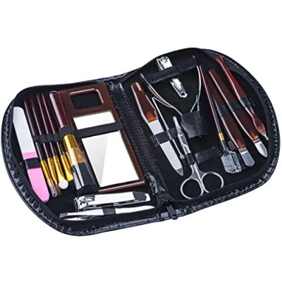 Abbildung von Elina Med Maniküre Etui Manikürset 18 teilig im Etui, tlg., Pediküre Make Up Set tlg. Nagelpflege Nagelfeile