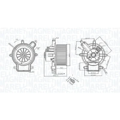Abbildung von Innenraumgebläse MAGNETI MARELLI 069412398010