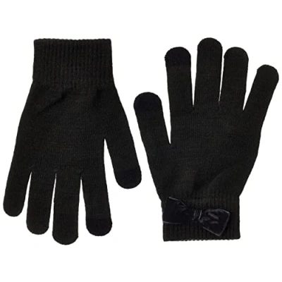 Abbildung von PIECES Damen Pcnew Buddy Bow Smart Gloves Bc Handschuhe, Schwarz, Einheitsgröße EU