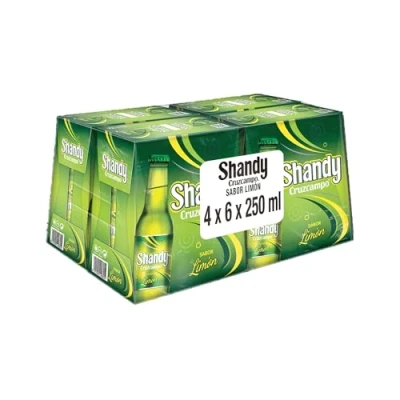 Abbildung von CRUZCAMPO SHANDY BIER KISTE MIT 24 FLASCHEN VON 25 CL.