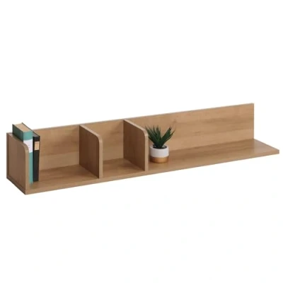 Abbildung von Mendler Wandregal HWC M48, Hängeregal Regal Holzregal Schweberegal, 3 Fächer Mango Massivholz 20x120x21cm Natur