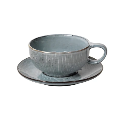 Abbildung von Broste Copenhagen NORDIC SEA Tasse mit Untertasse 0,25 l