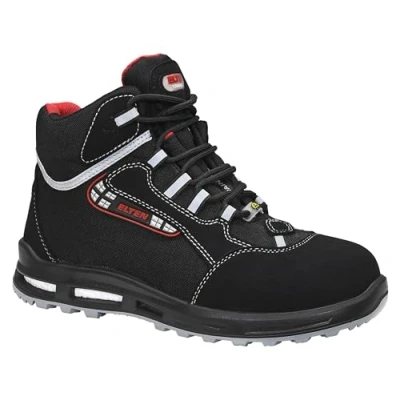 Abbildung von ELTEN Sicherheitsschuhe SANDER XXT ESD S3, Damen und Herren, Textil, Kunststoffkappe (leichter als Stahlkappe), leicht, sportlich, Schwarz/Rot, Größe: 35