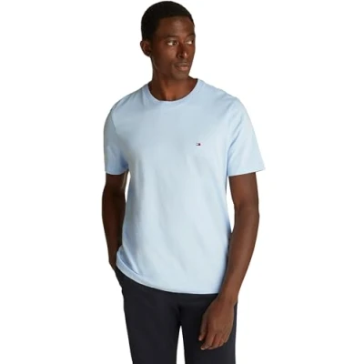Abbildung von Tommy Hilfiger Seasonal FIT Solid TEE Tshirt basic, Herren, Größe: 3XL, Breezy blue