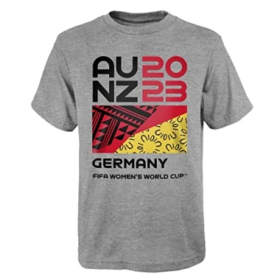 Abbildung von Offizielles Fan T Shirt der Frauenfussball Weltmeisterschaft 2023, Deutschland, Grau, Klein