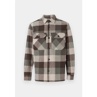 Abbildung von Jack &amp; Jones Premium Jprraymond Check Overshirt Hemd, Herren, Größe: Small, Agave green