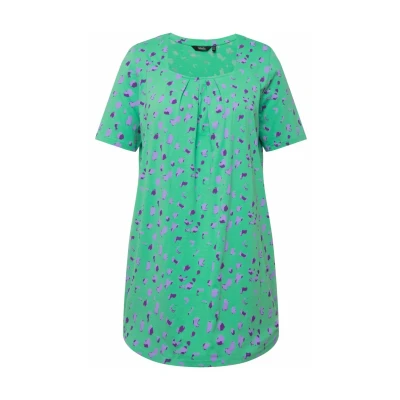 Abbildung von Ulla Popken Abstract DOT Tshirt print, Damen, Größe: 42/44, Spring green