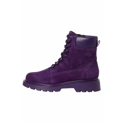 Abbildung von Tamaris Plateaustiefelette, Damen, Größe: 37, Purple Schuhe