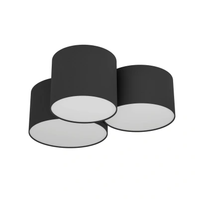 Abbildung von Eglo 99508 Deckenleuchte PASTORE 2 schwarz, weiss E27 3x60W L:61cm B:49,5cm H:25,5cm dimmbar