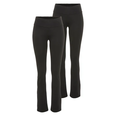 Abbildung von FAYN SPORTS Sporthose &quot;Comfort Flare&quot;, (Packung, 2 tlg., 2er Pack), aus weichem Baumwoll Jersey