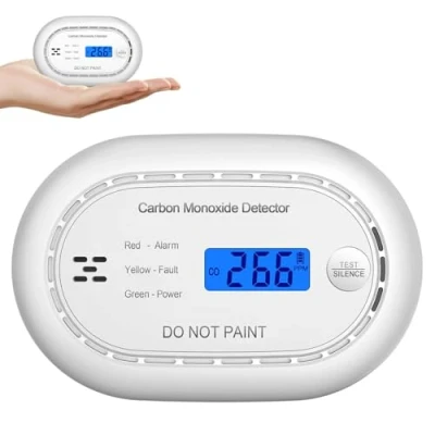 Abbildung von XINDUM Kohlenmonoxidmelder 10 Jahre Batterie, CO Melder Kohlenmonoxid mit LCD Digitalanzeige, 85dB Akustischer Alarm, Stummschaltfunktion, Wächter für Haussicherheit, EN50291, Standalone