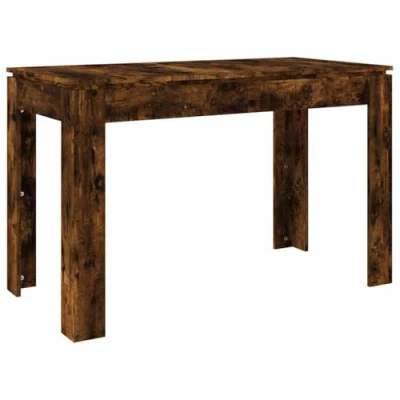Abbildung von vidaXL Esstisch, Esszimmertisch für Esszimmer Küche Restaurant, Küchentisch mit viel Platz, Tisch Speisetisch Rechteckig, Räuchereiche Holzwerkstoff